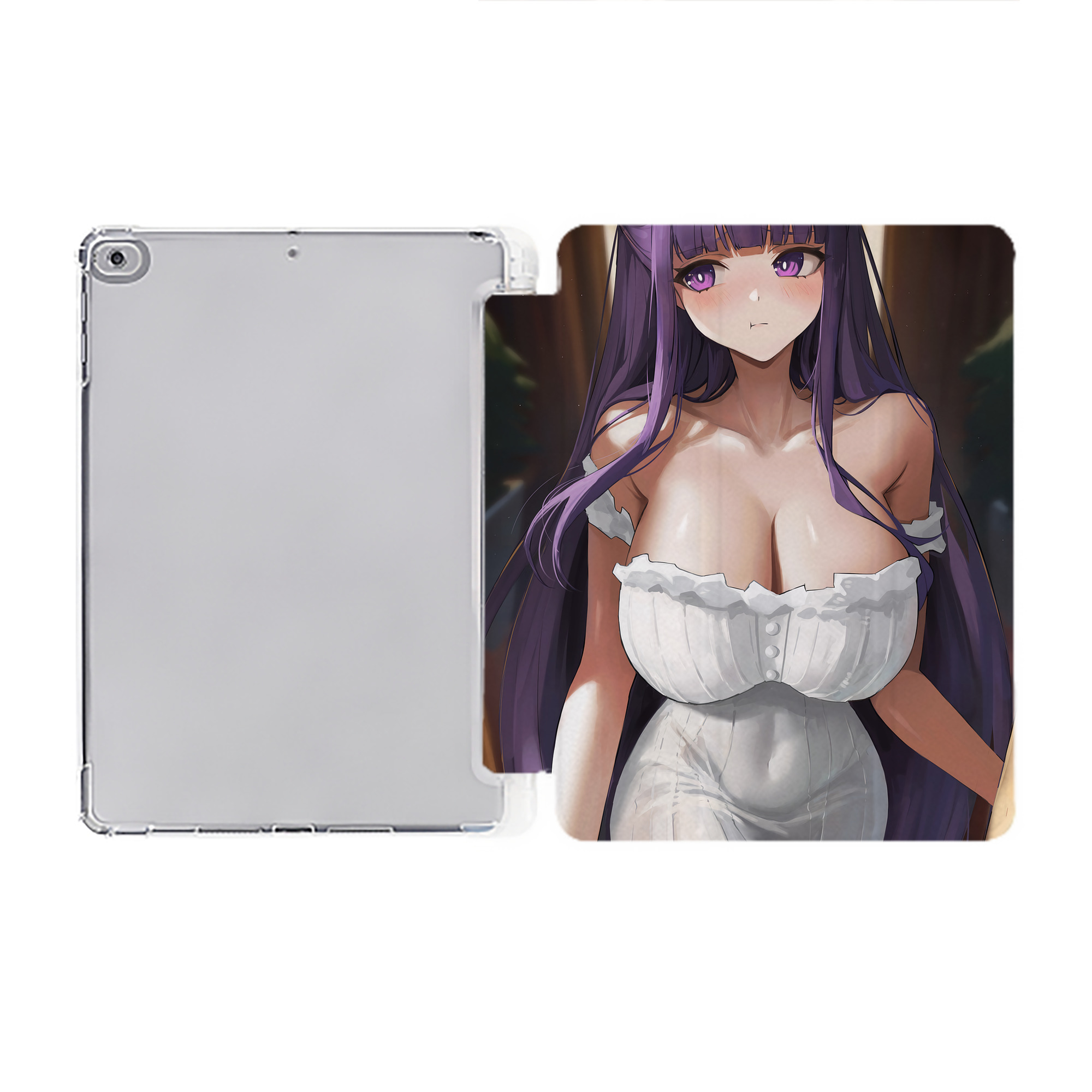（画像用） 葬送のフリーレン Frieren IPad ケース ペン収納付き 三つ折りスタンド PUレザー×シリコン 対応機種9.5/10.5/10.9インチ